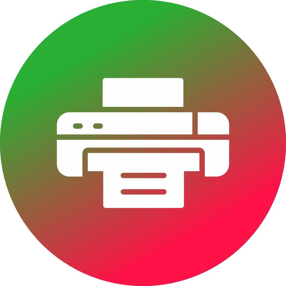 Glyph Gradient Circle Design vector