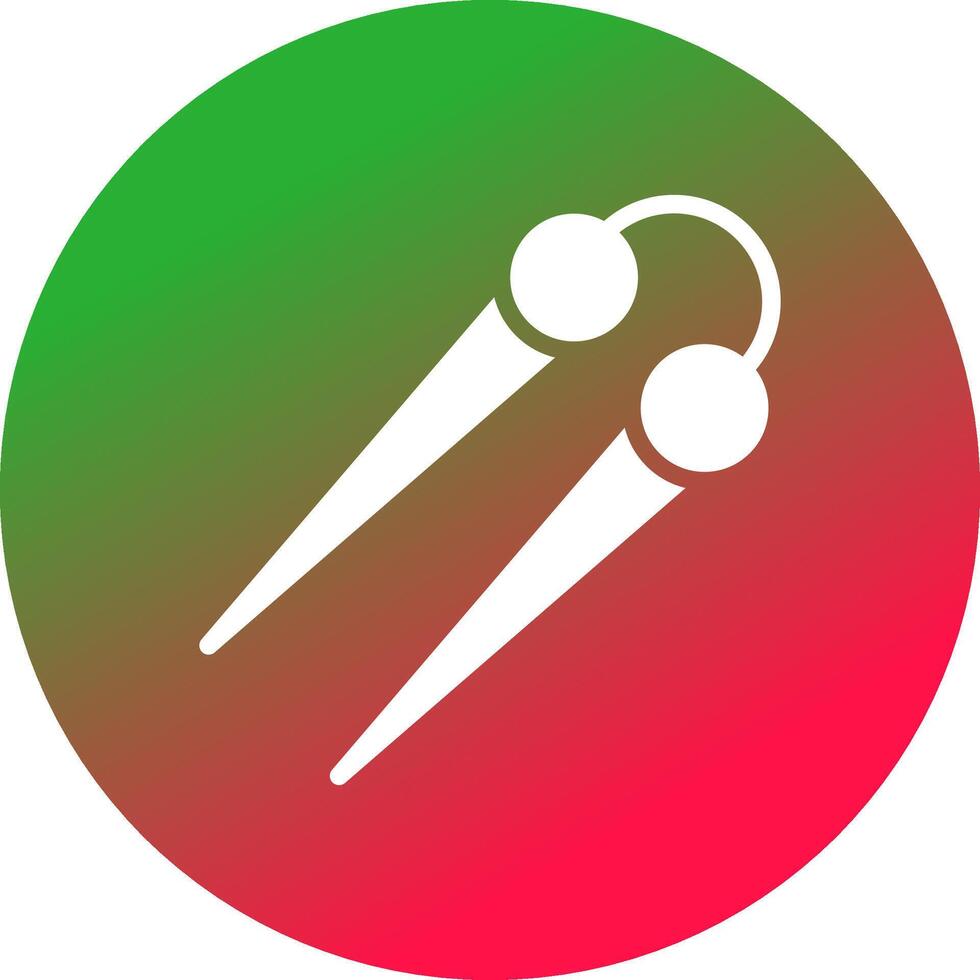 Knitting Needles Creative Icon Design vector