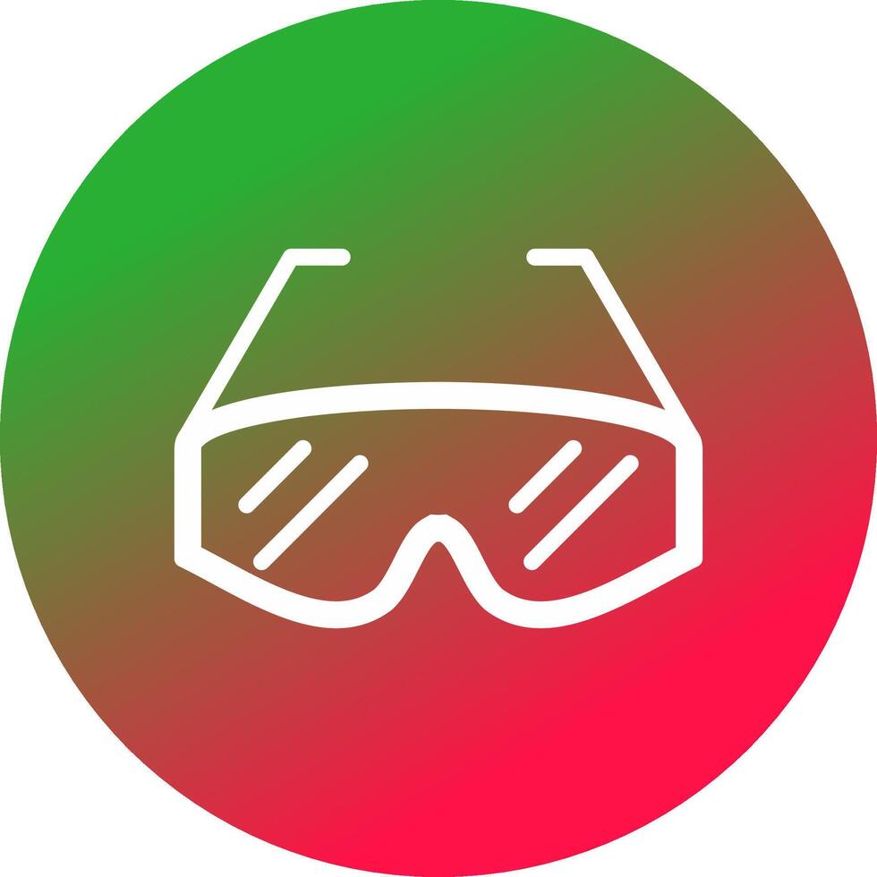 Lab Glasses Creative Icon Design vector