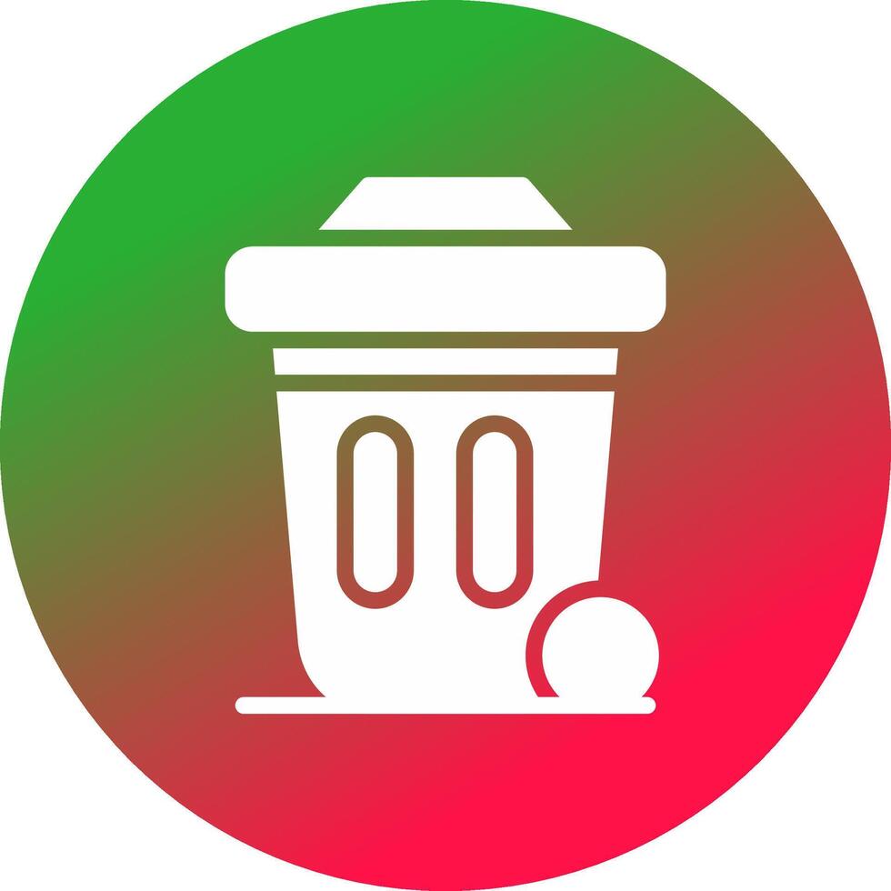 Dustbin Creative Icon Design vector