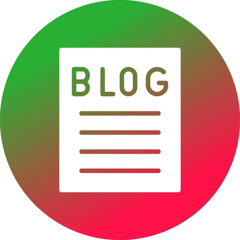 Blogging Creative Icon Design vector