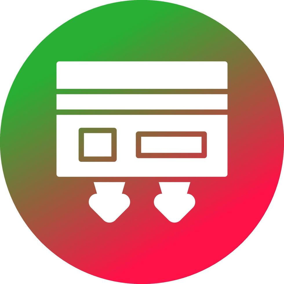Cash Withdrawal Creative Icon Design vector