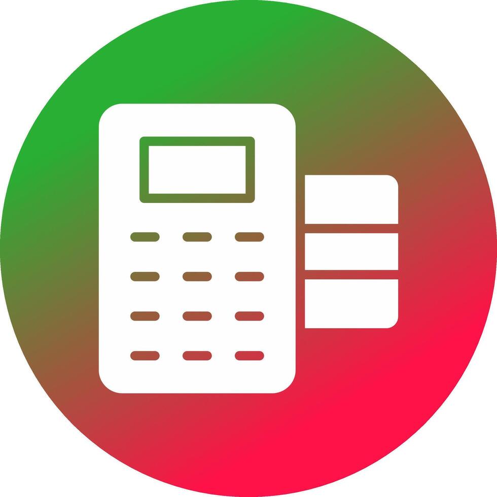 POS Terminal Creative Icon Design vector
