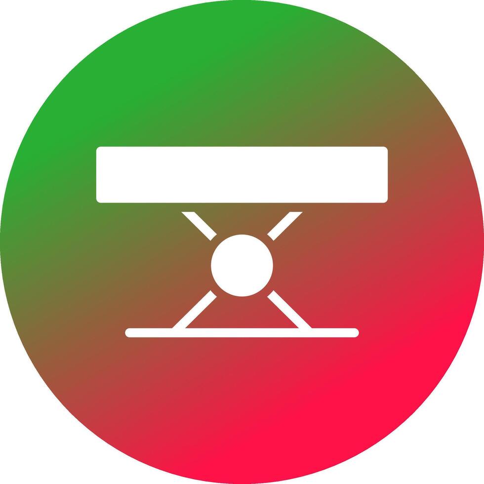 Folding Table Creative Icon Design vector