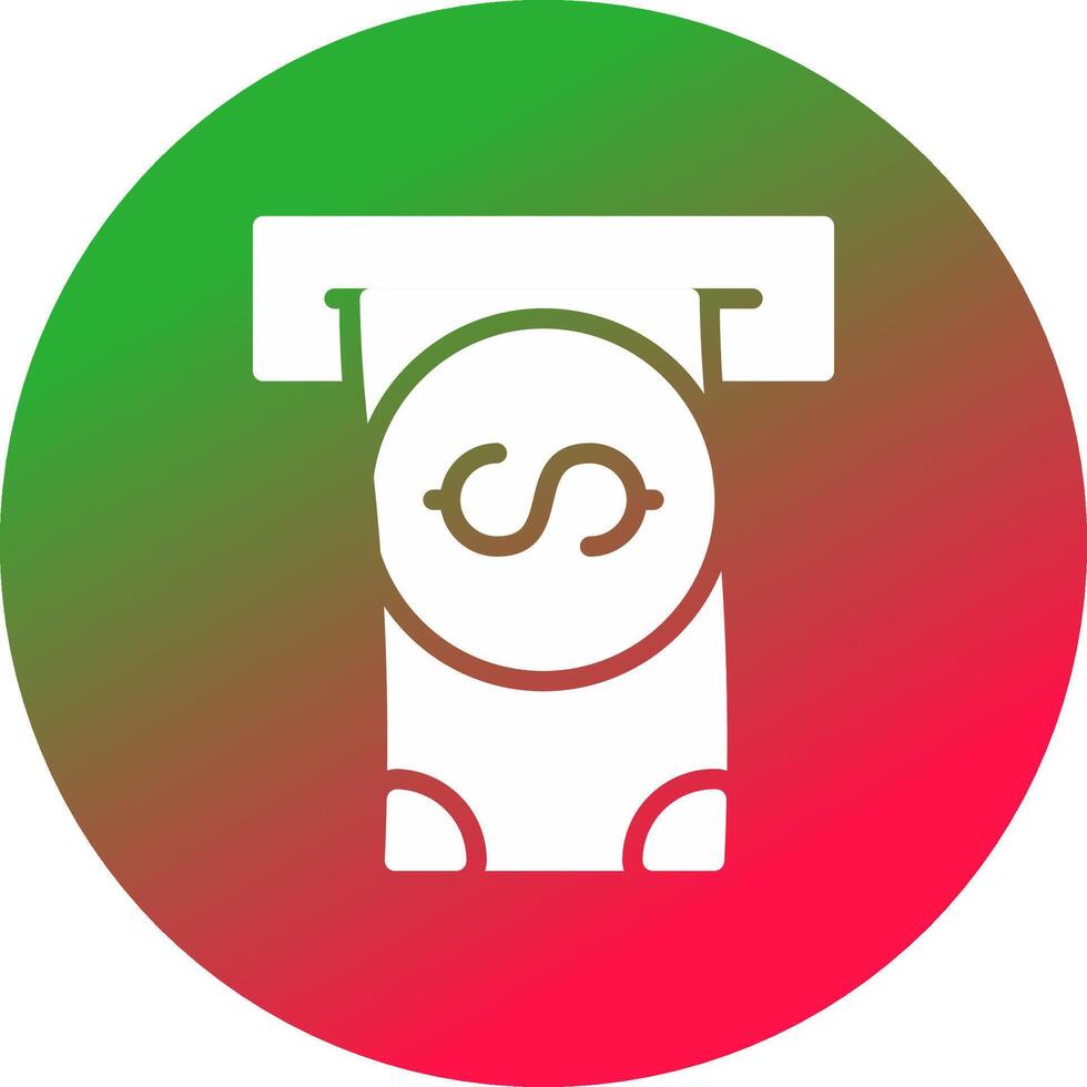 Withdrawal Creative Icon Design vector