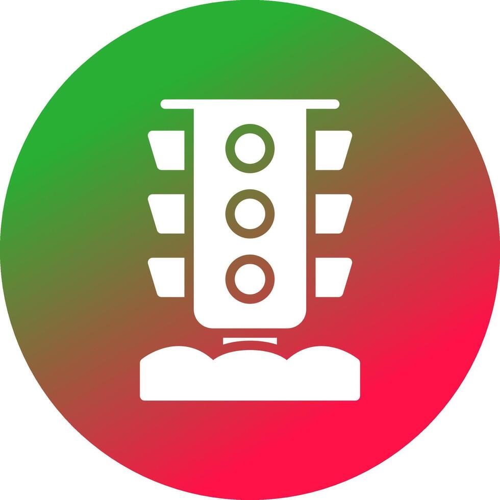 Traffic Light Creative Icon Design vector
