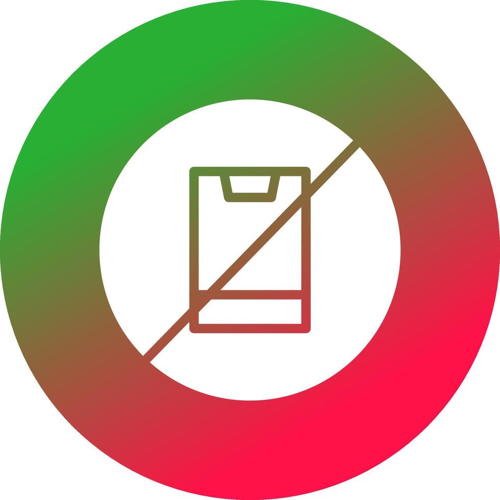 No Phone Creative Icon Design vector