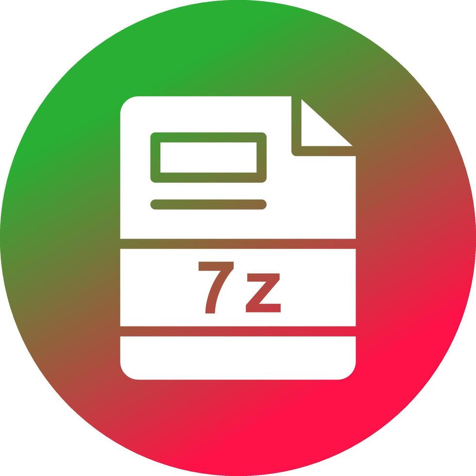 7z creativo icono diseño vector