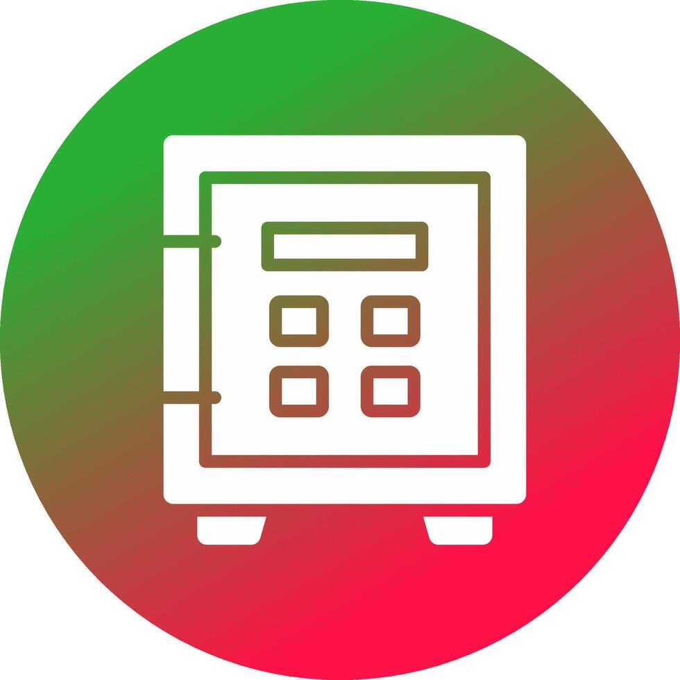 Safe Lock Creative Icon Design vector