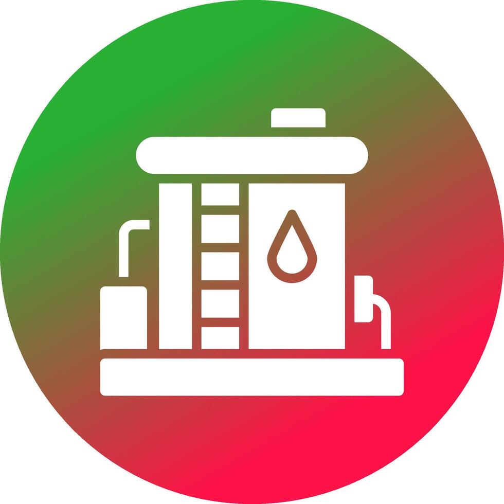 Oil Tank Creative Icon Design vector