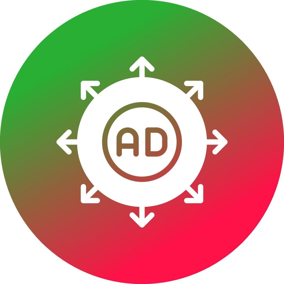 Advertising Submission Creative Icon Design vector