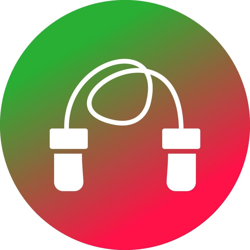 Skipping Rope Creative Icon Design vector
