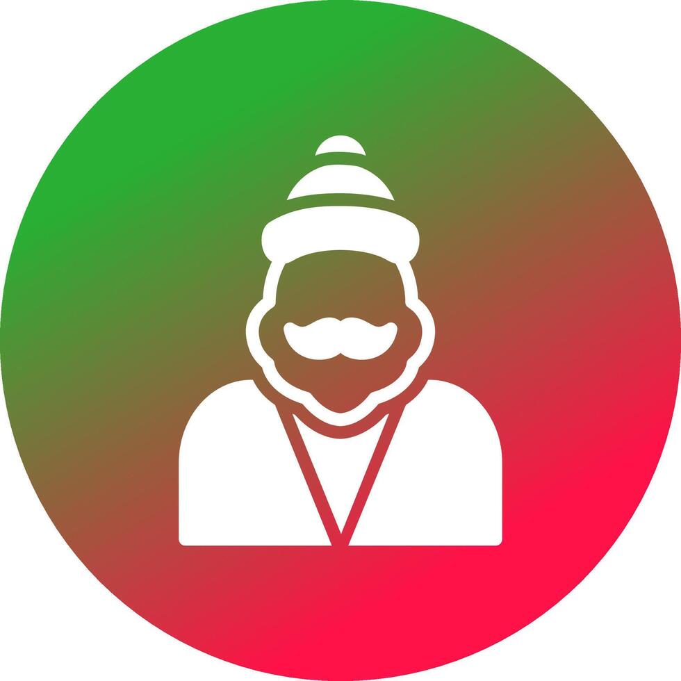 diseño de icono creativo de santa claus vector