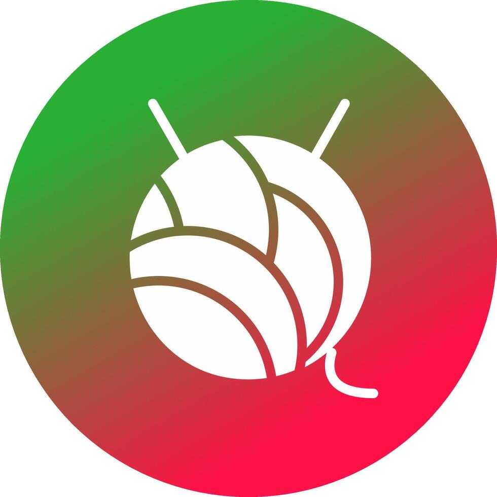Wool Ball Creative Icon Design vector