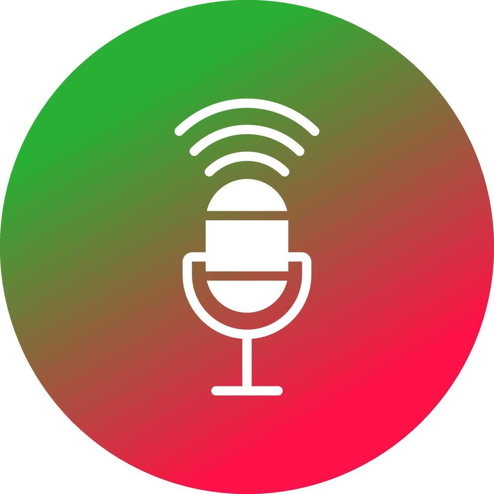 Voice Control Creative Icon Design vector
