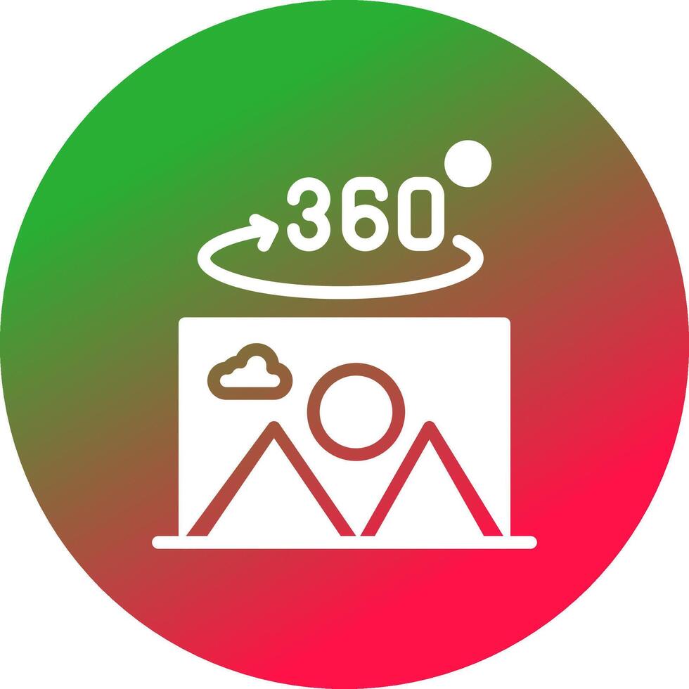 360 Degree Photo Creative Icon Design vector