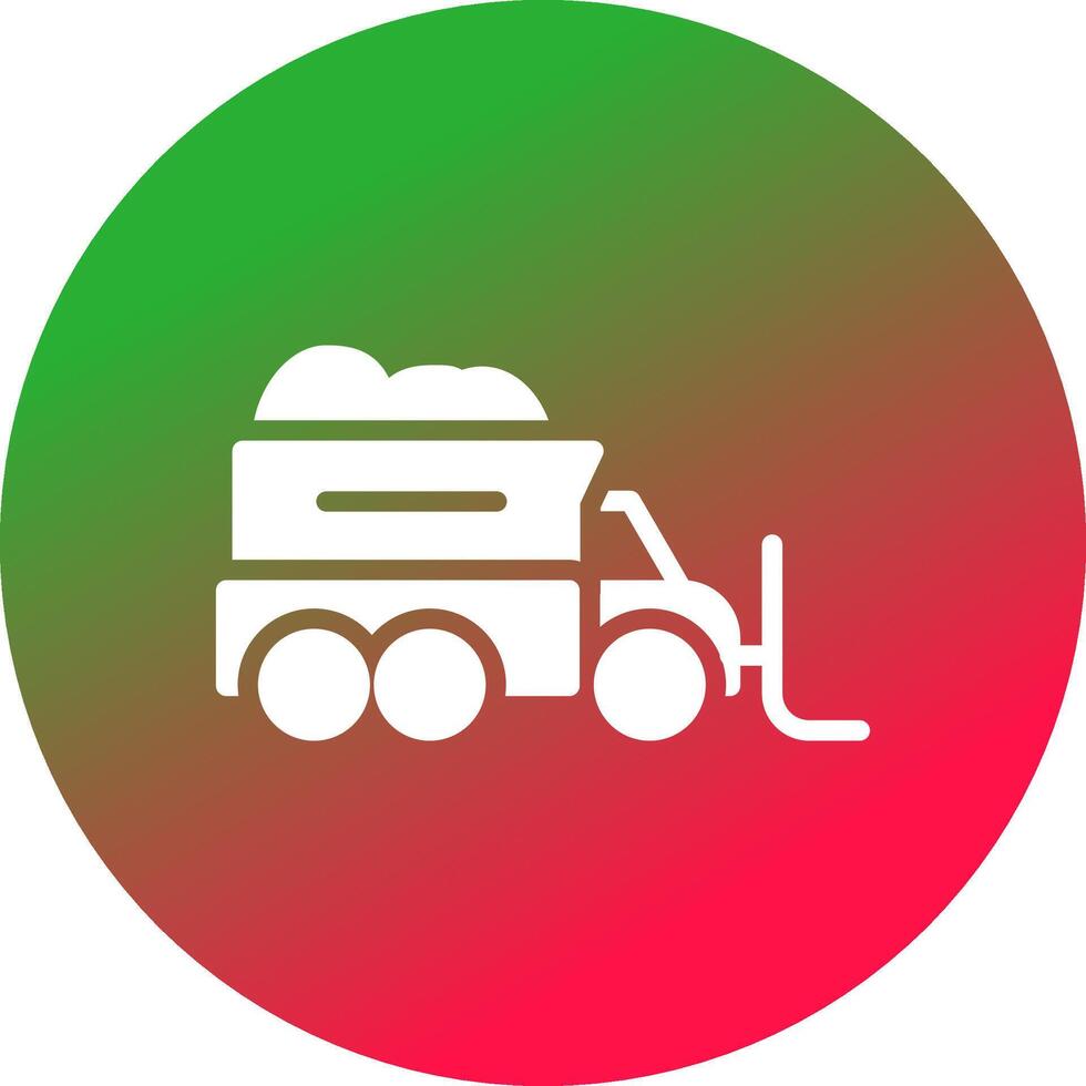 Snowplow Creative Icon Design vector