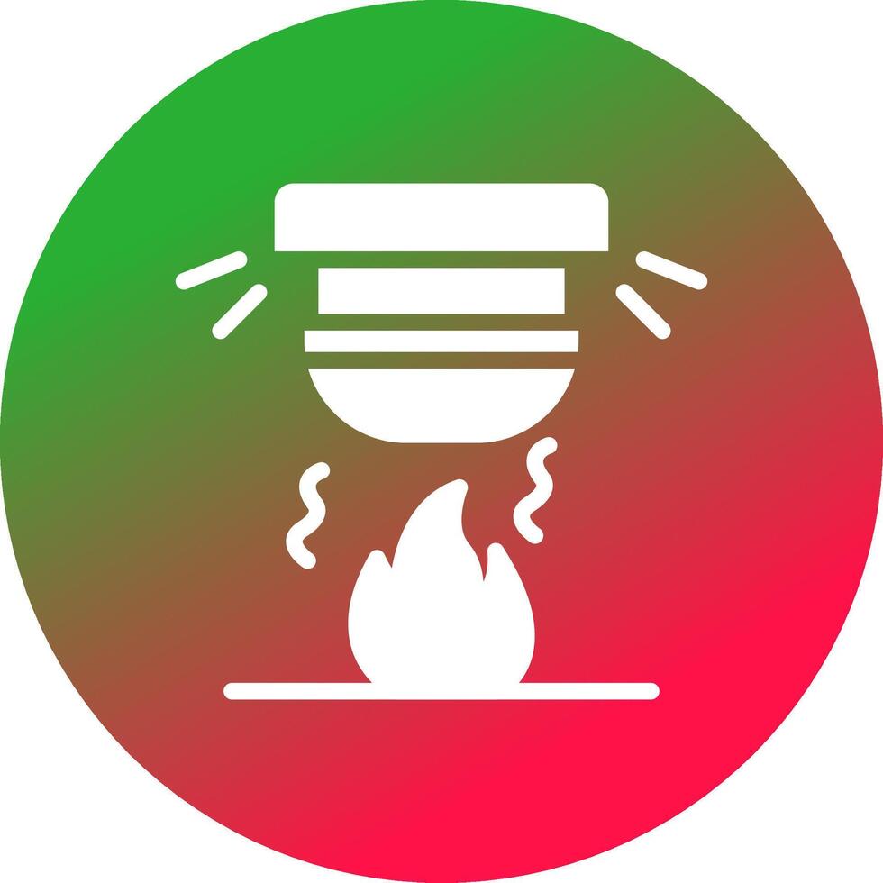 diseño de icono creativo de alarma de incendio vector