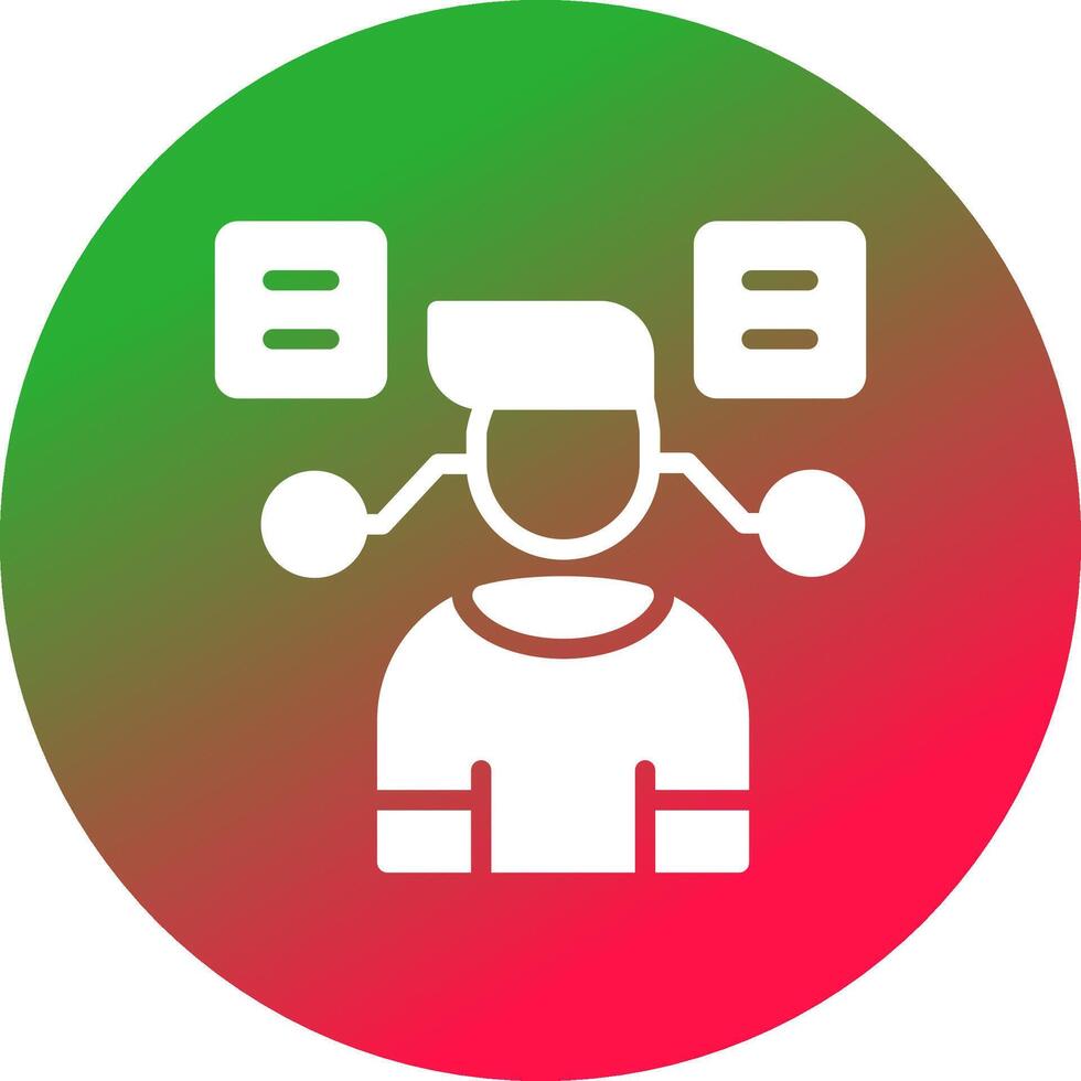 User Predictions Creative Icon Design vector