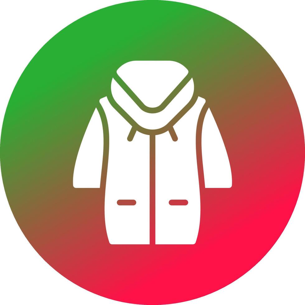 Glyph Gradient Circle Design vector