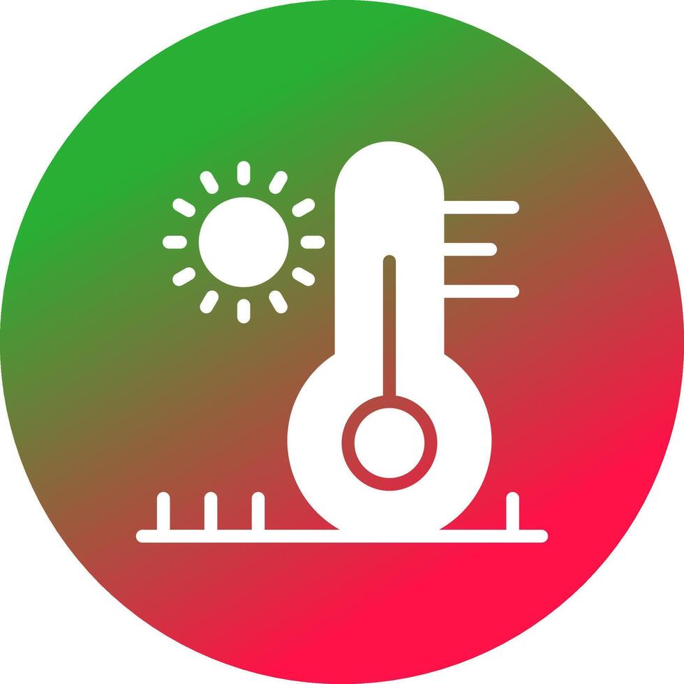 High Temperature Creative Icon Design vector