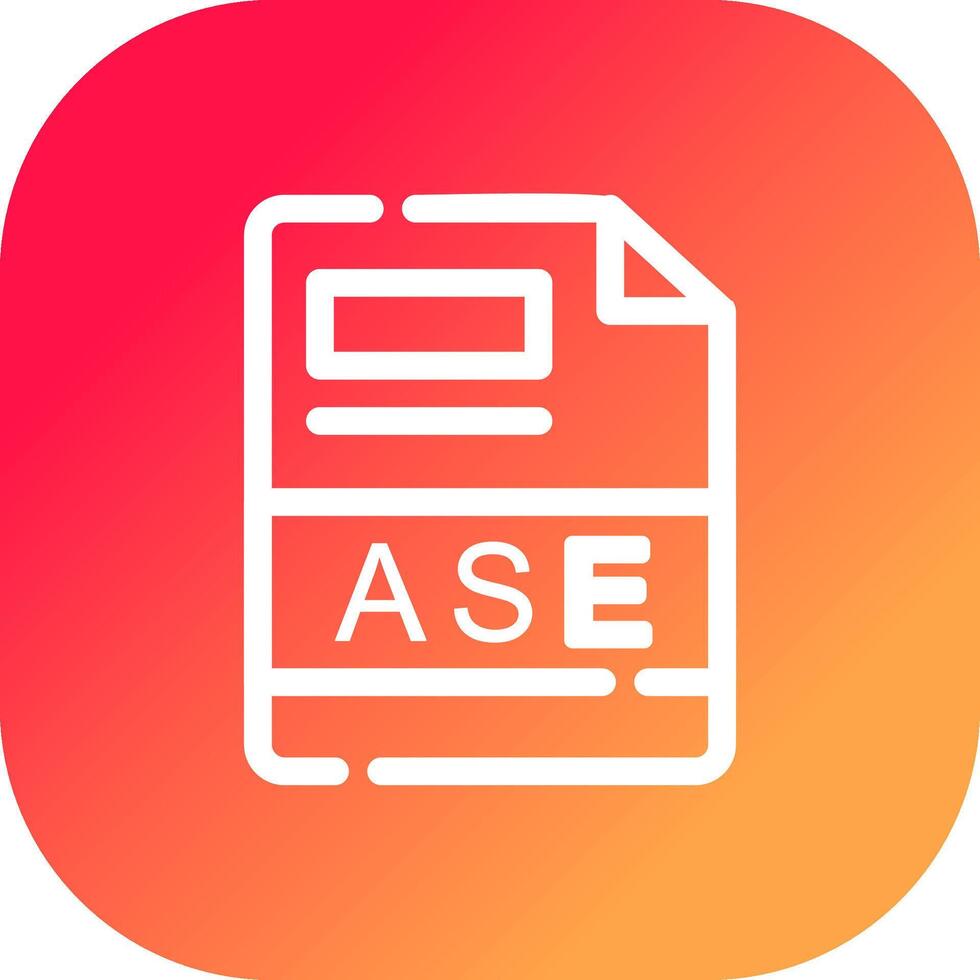 ASE Creative Icon Design vector