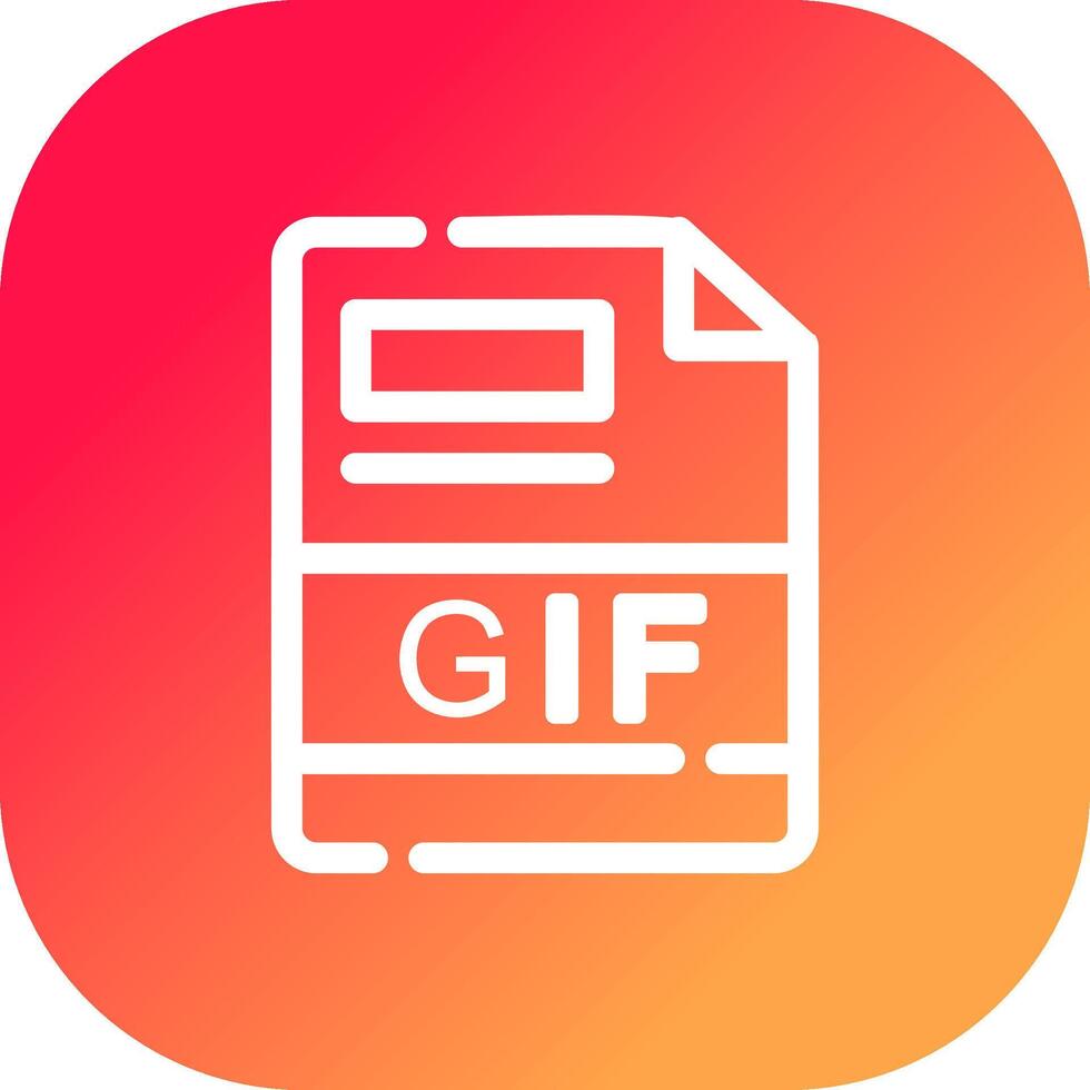 GIF Creative Icon Design vector