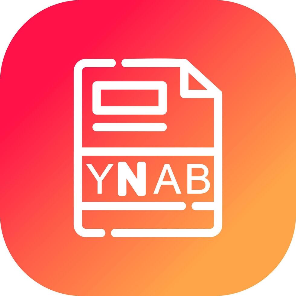 ynab creativo icono diseño vector