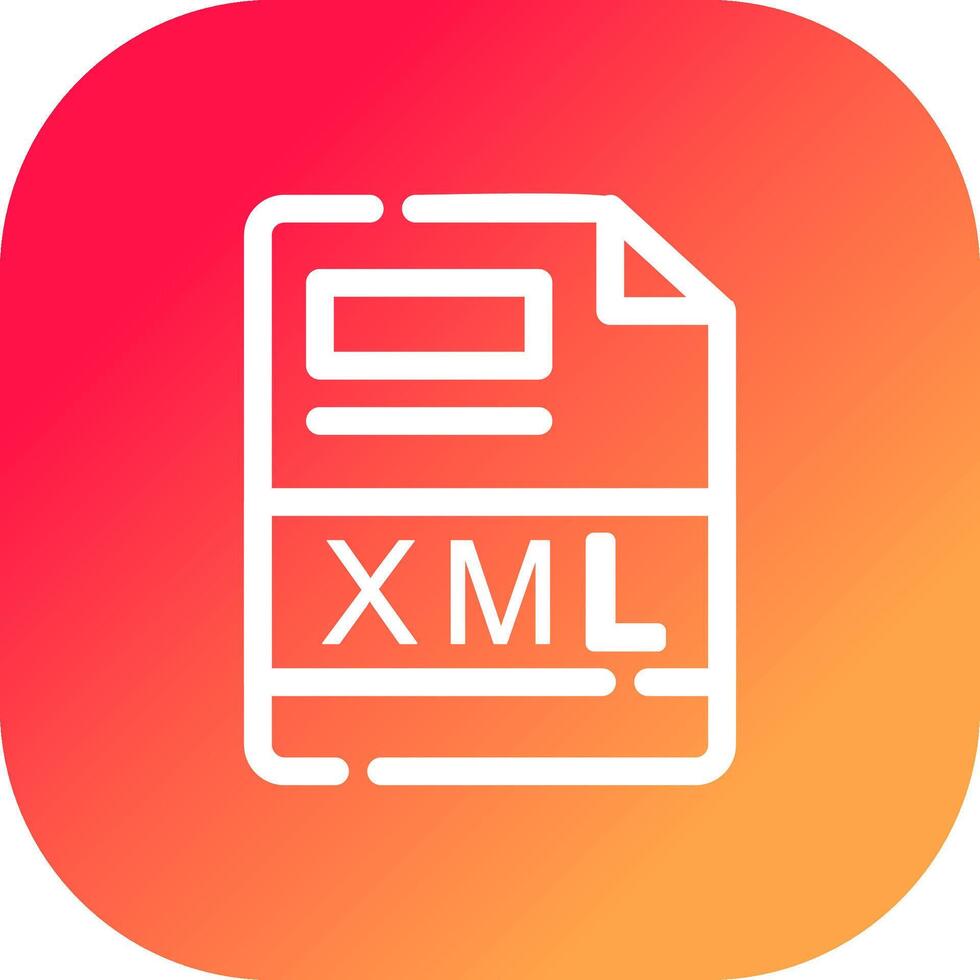 XML Creative Icon Design vector