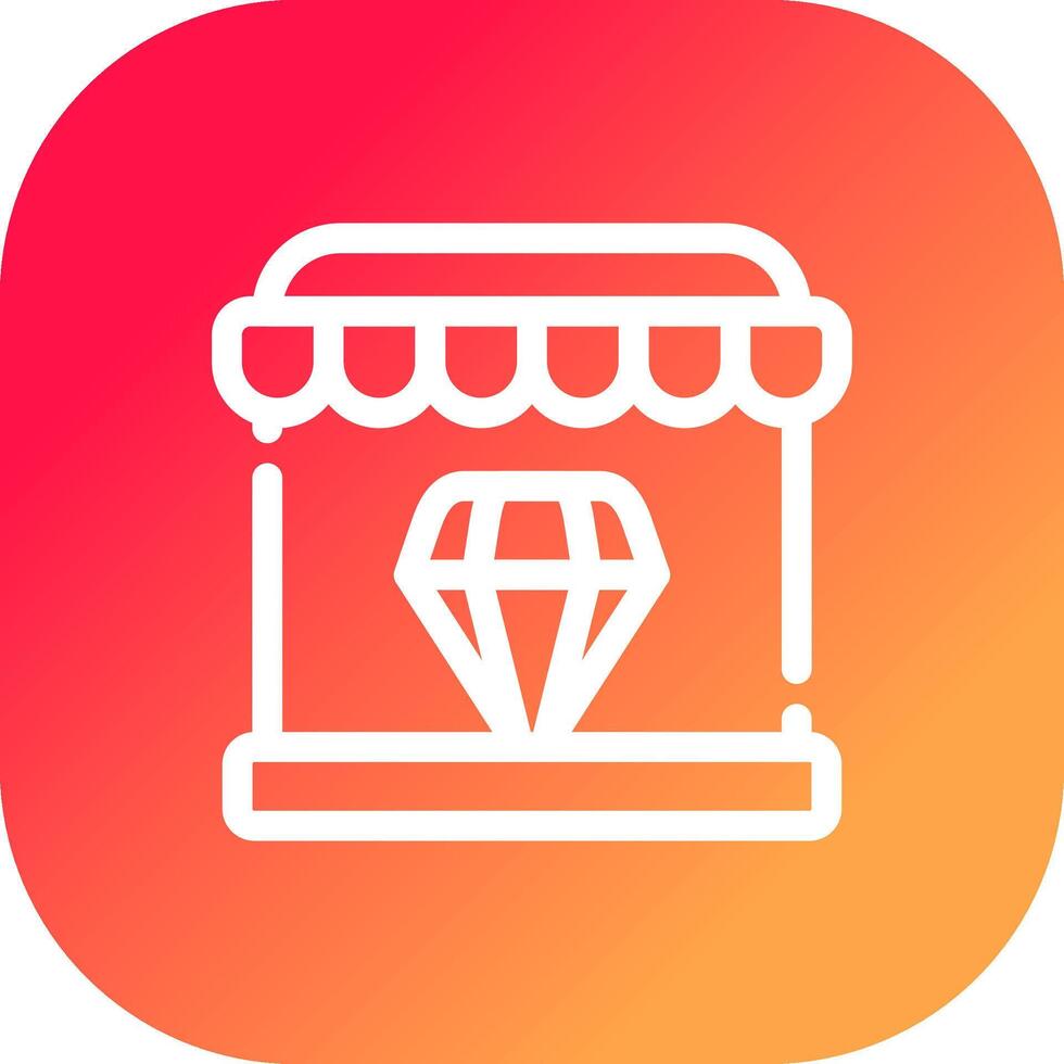 Diamond Shop Creative Icon Design vector