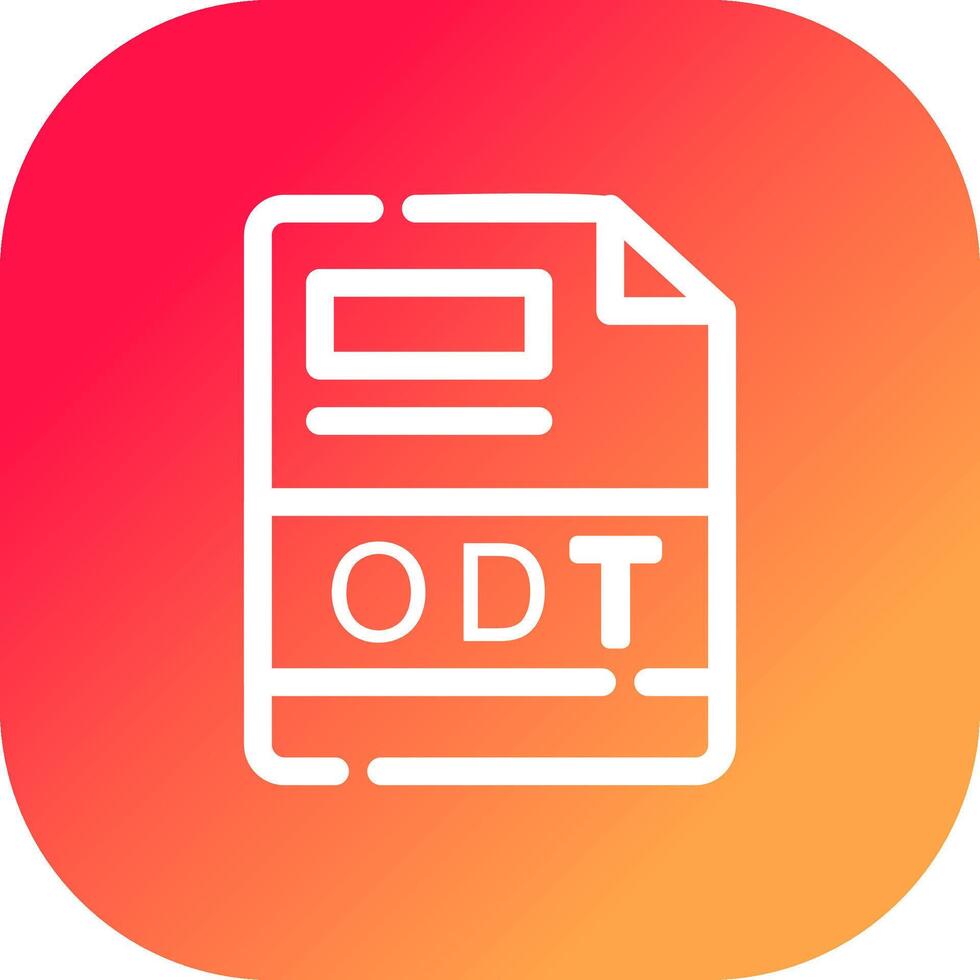 ODT Creative Icon Design vector