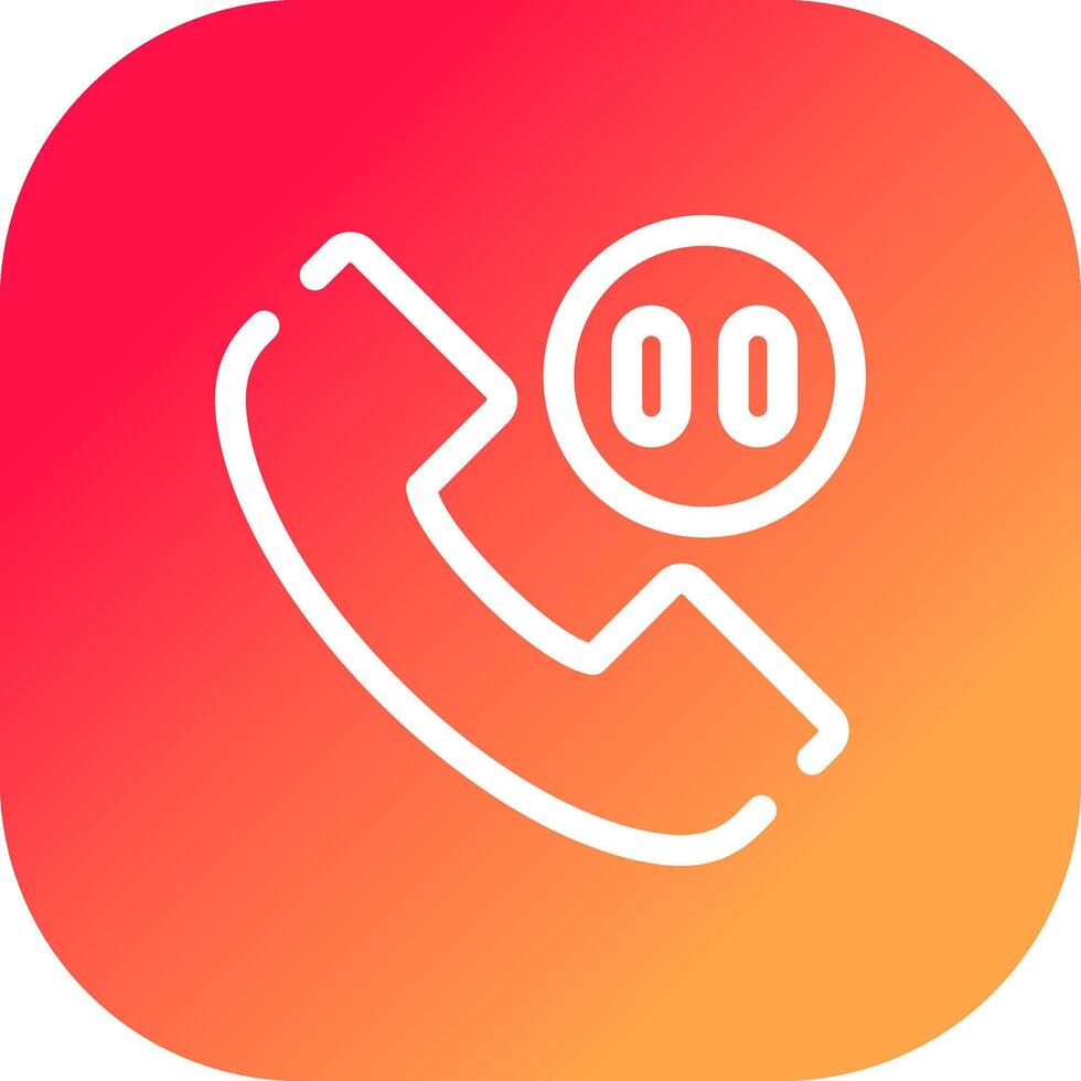 Phone Pause Creative Icon Design vector