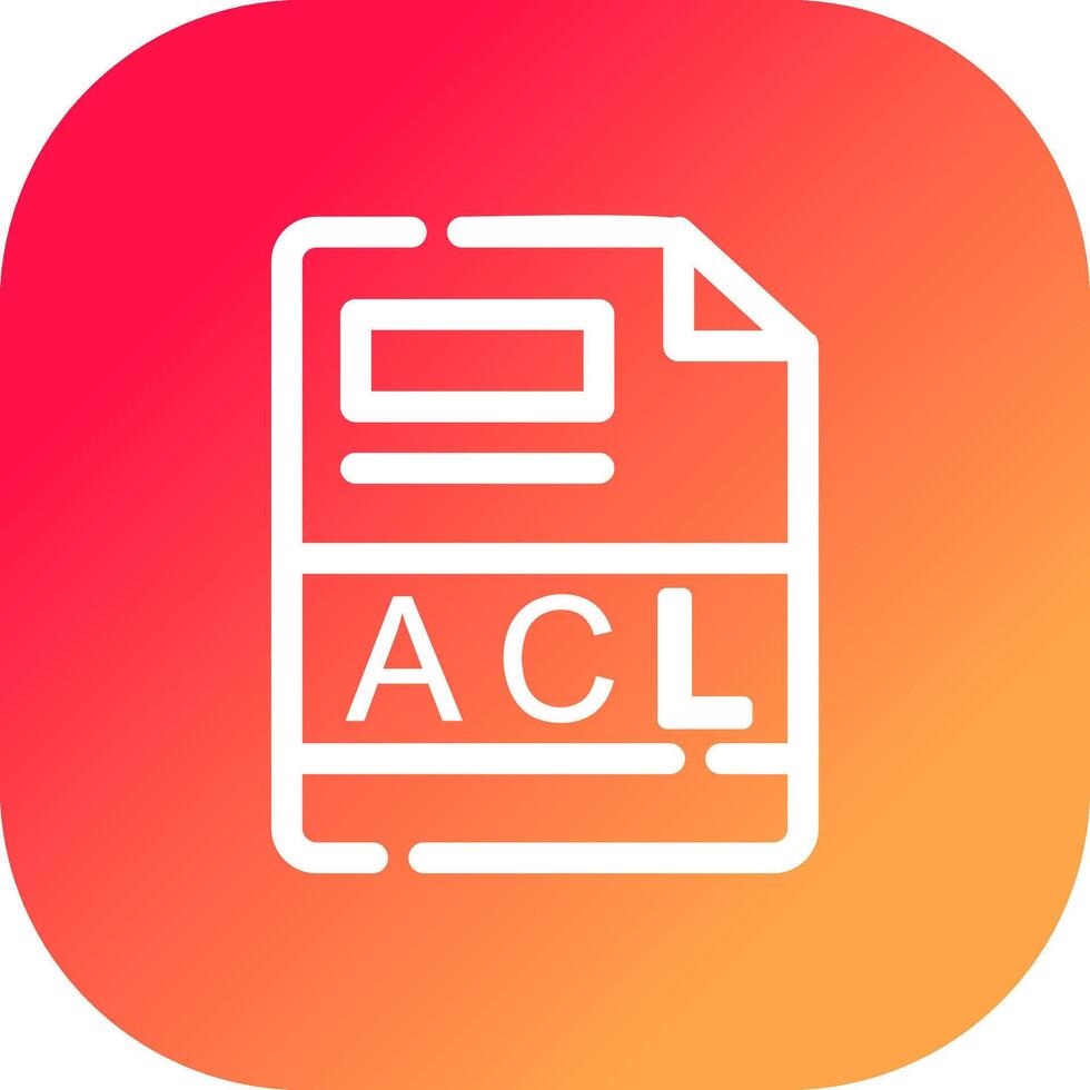 ACL Creative Icon Design vector