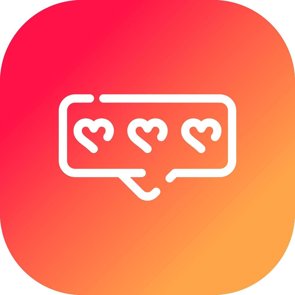 Comment Heart Creative Icon Design vector