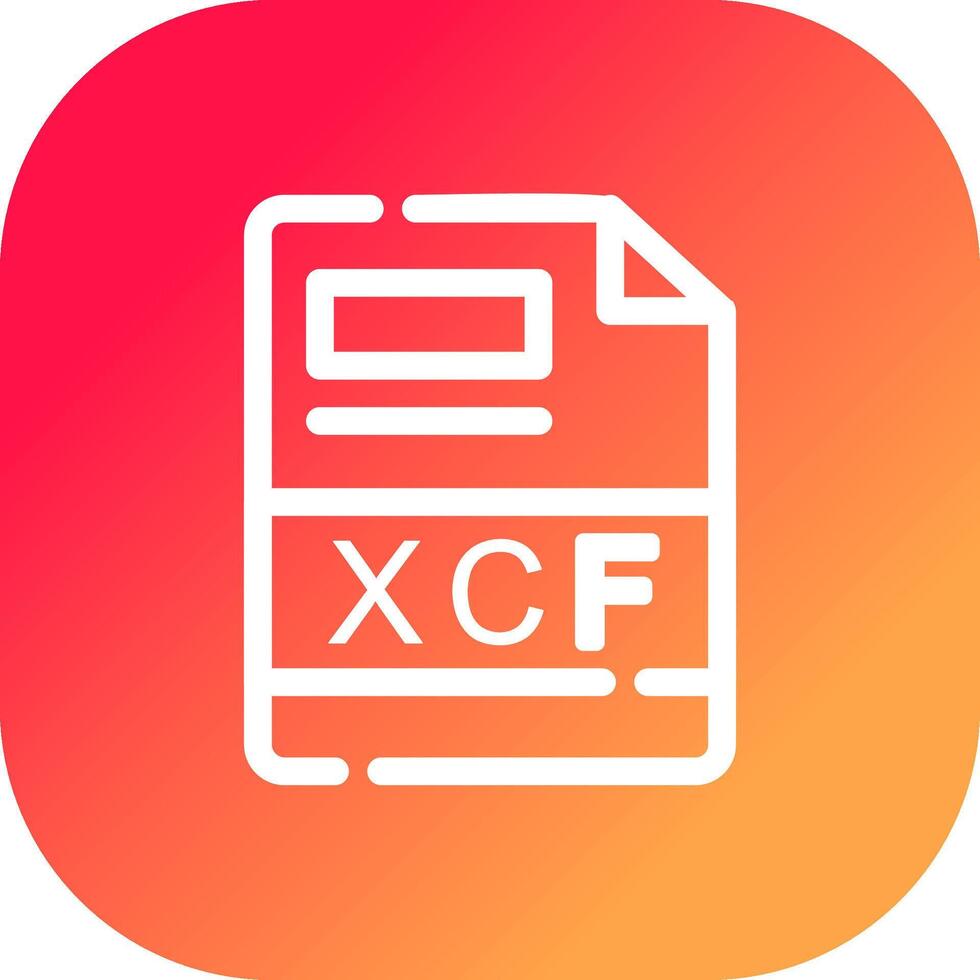 XCF Creative Icon Design vector