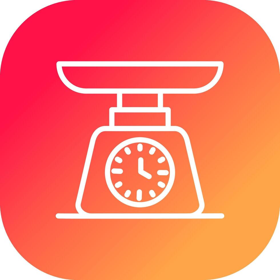 Weighing Machine Creative Icon Design vector