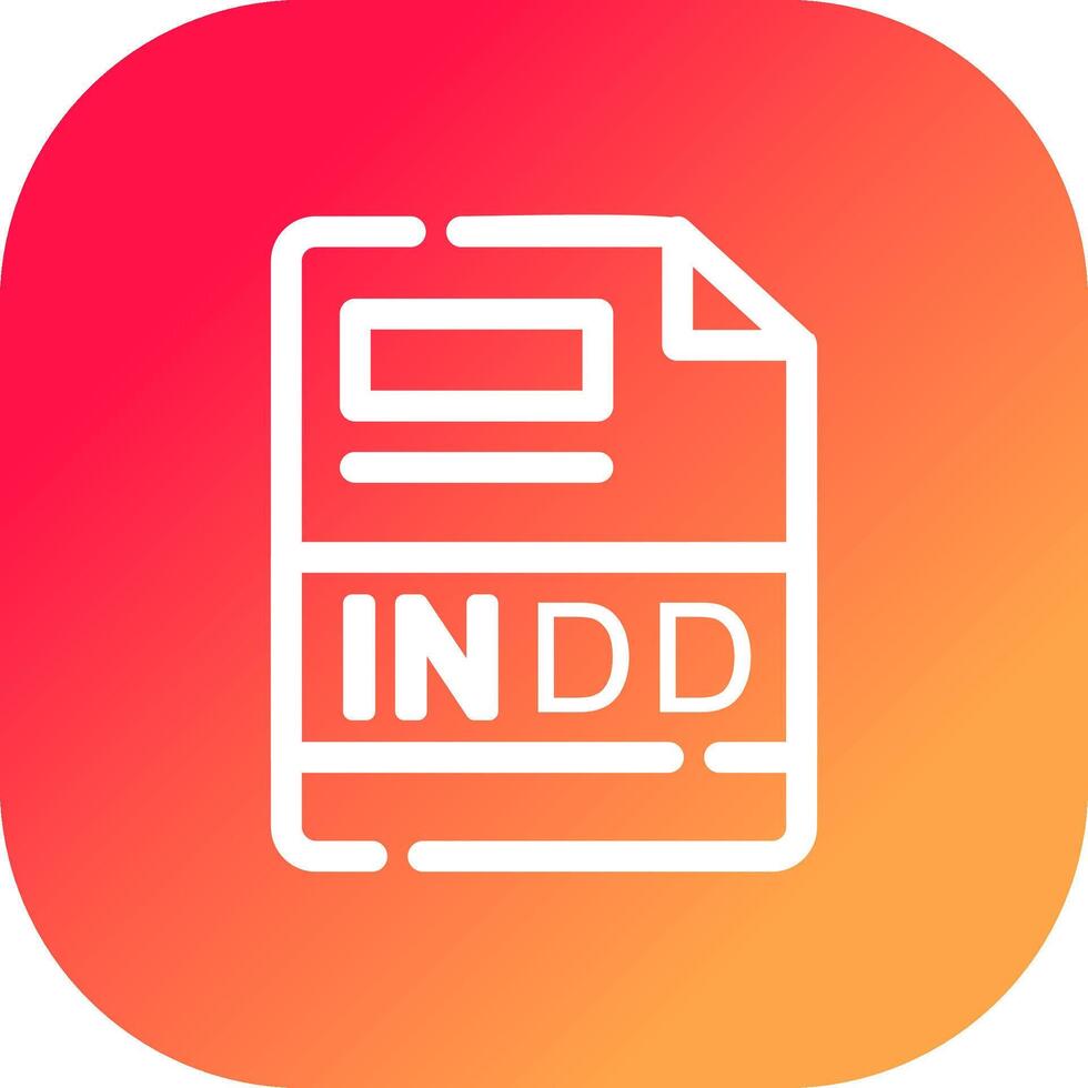 INDD Creative Icon Design vector