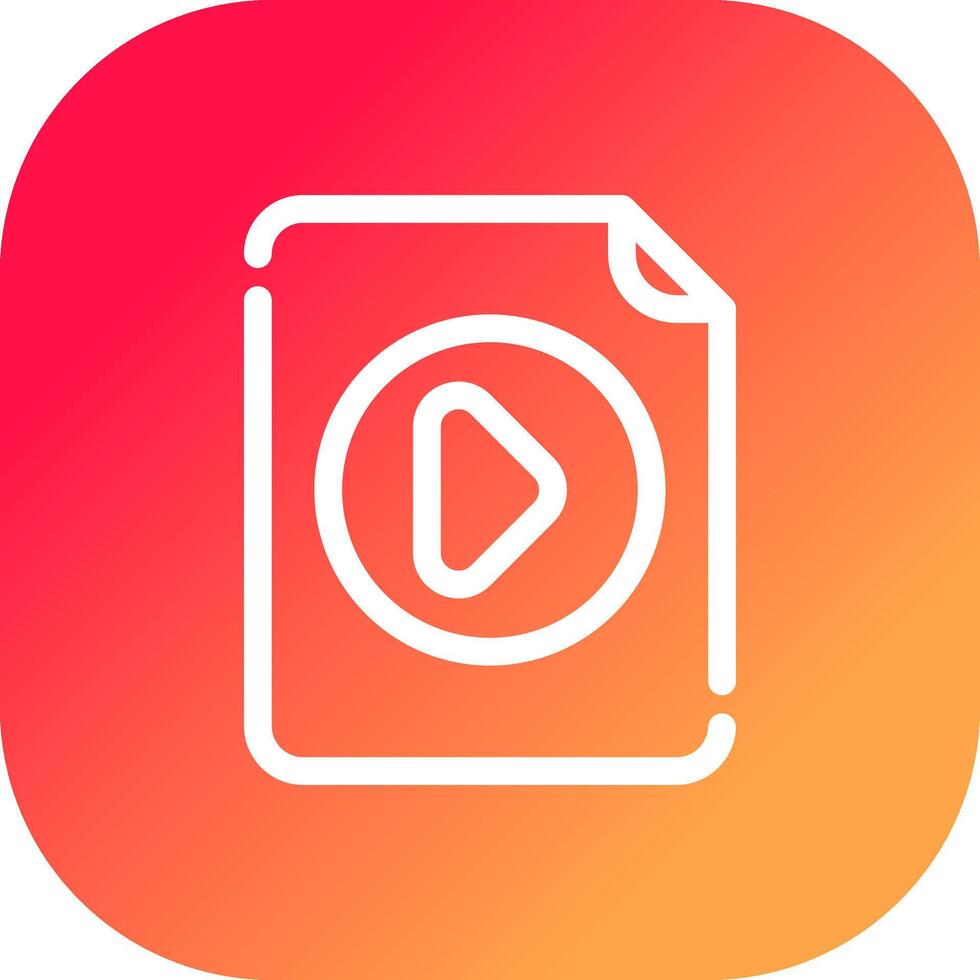 vídeo archivo creativo icono diseño vector