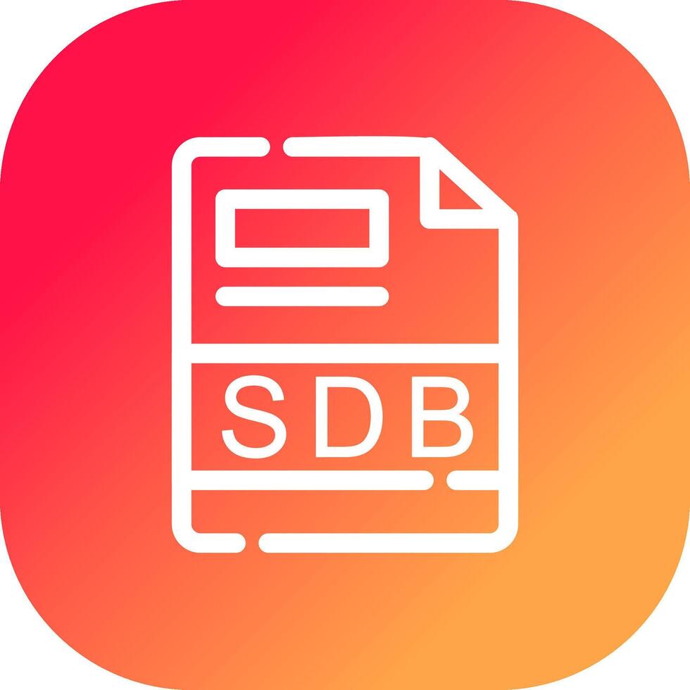 sdb creativo icono diseño vector