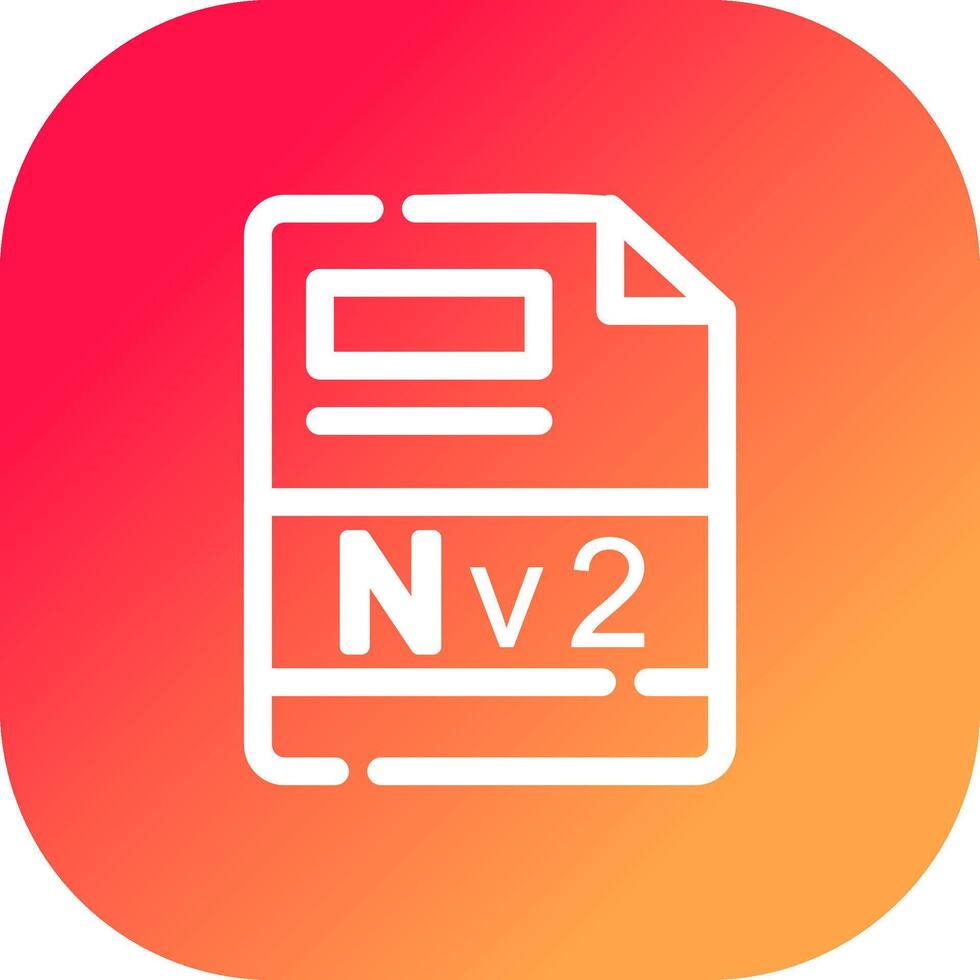 nv2 creativo icono diseño vector