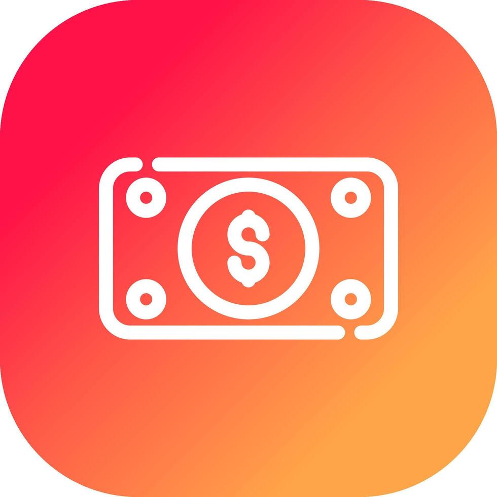 Money Bill Wave Creative Icon Design vector