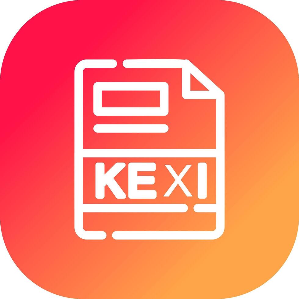 kexi creativo icono diseño vector