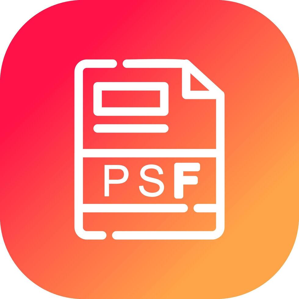 PSF Creative Icon Design vector