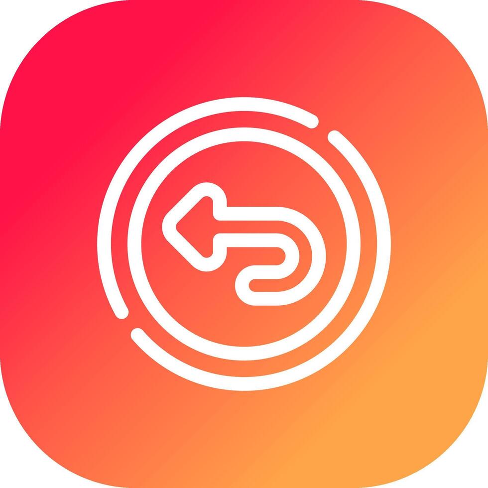 Undo Creative Icon Design vector