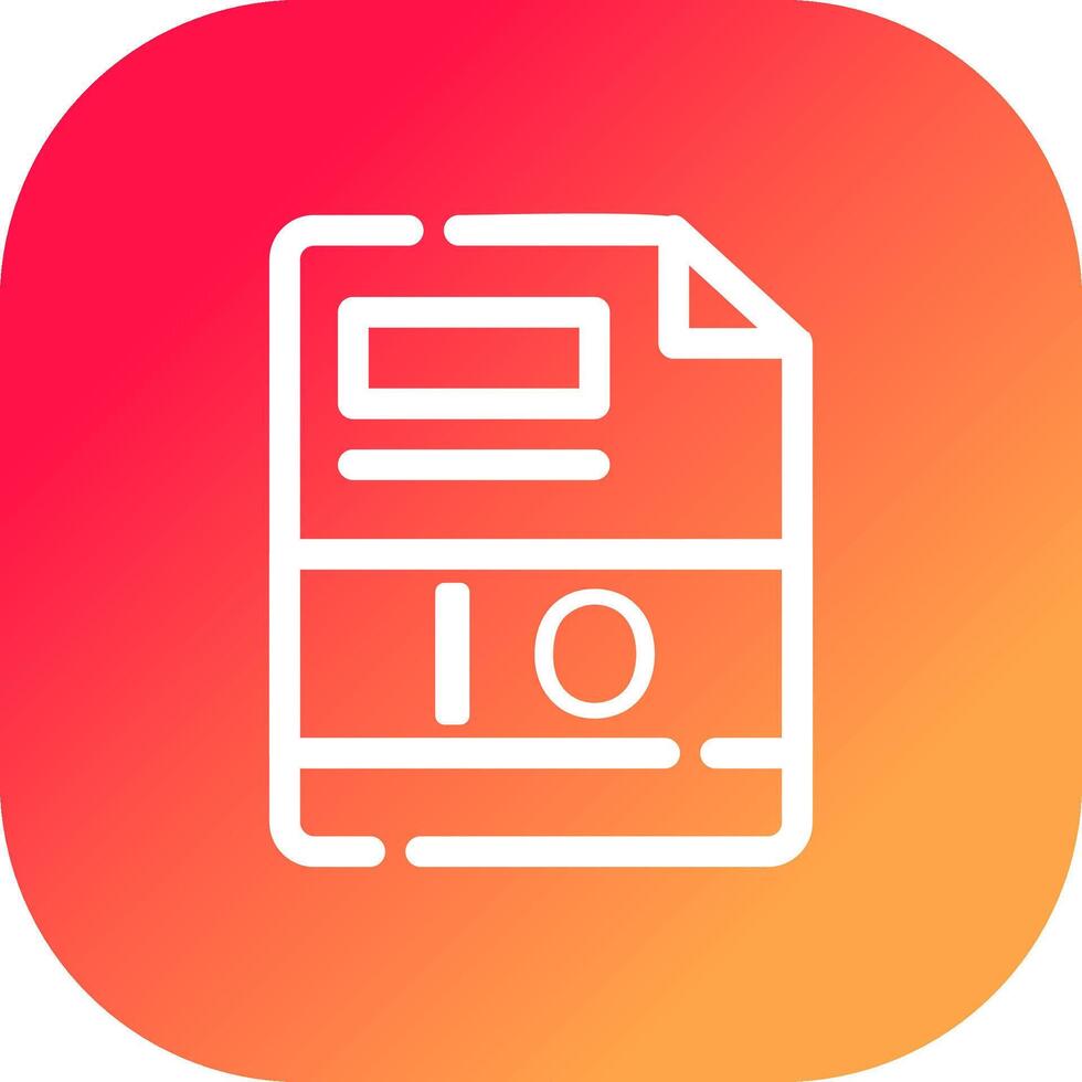 IO Creative Icon Design vector