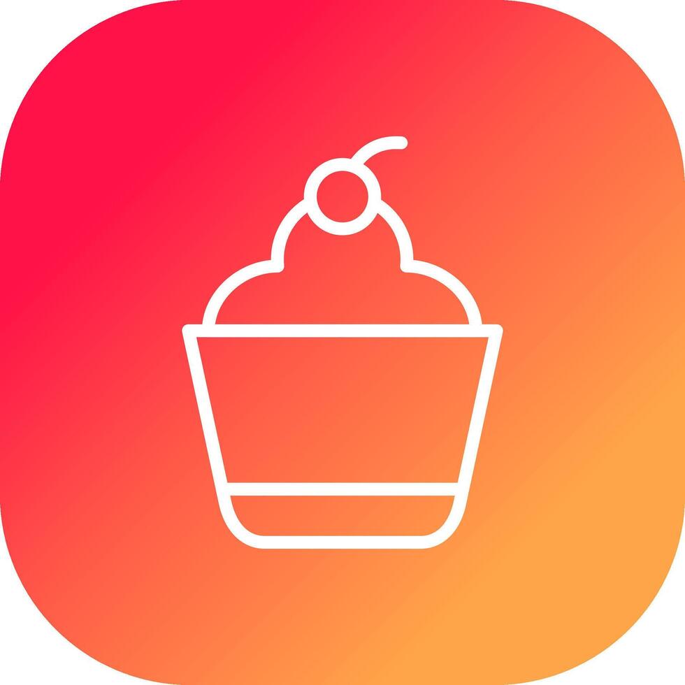 Cupcake Creative Icon Design vector