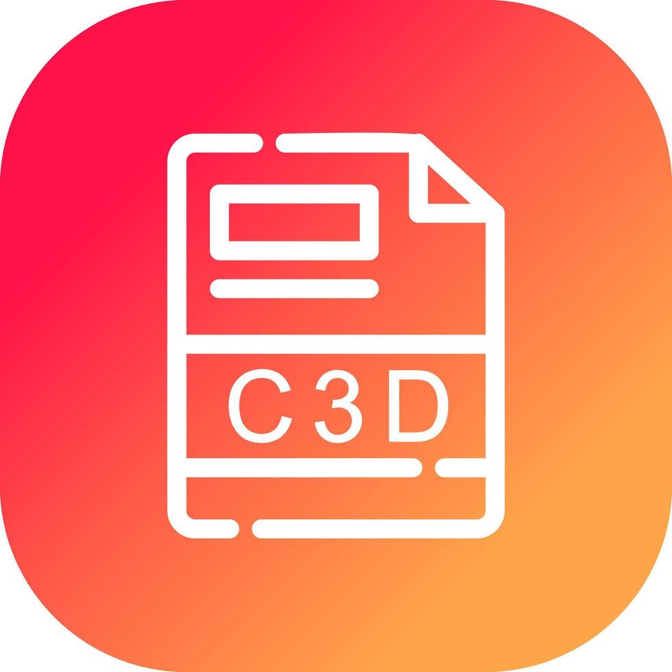 C3D Creative Icon Design vector