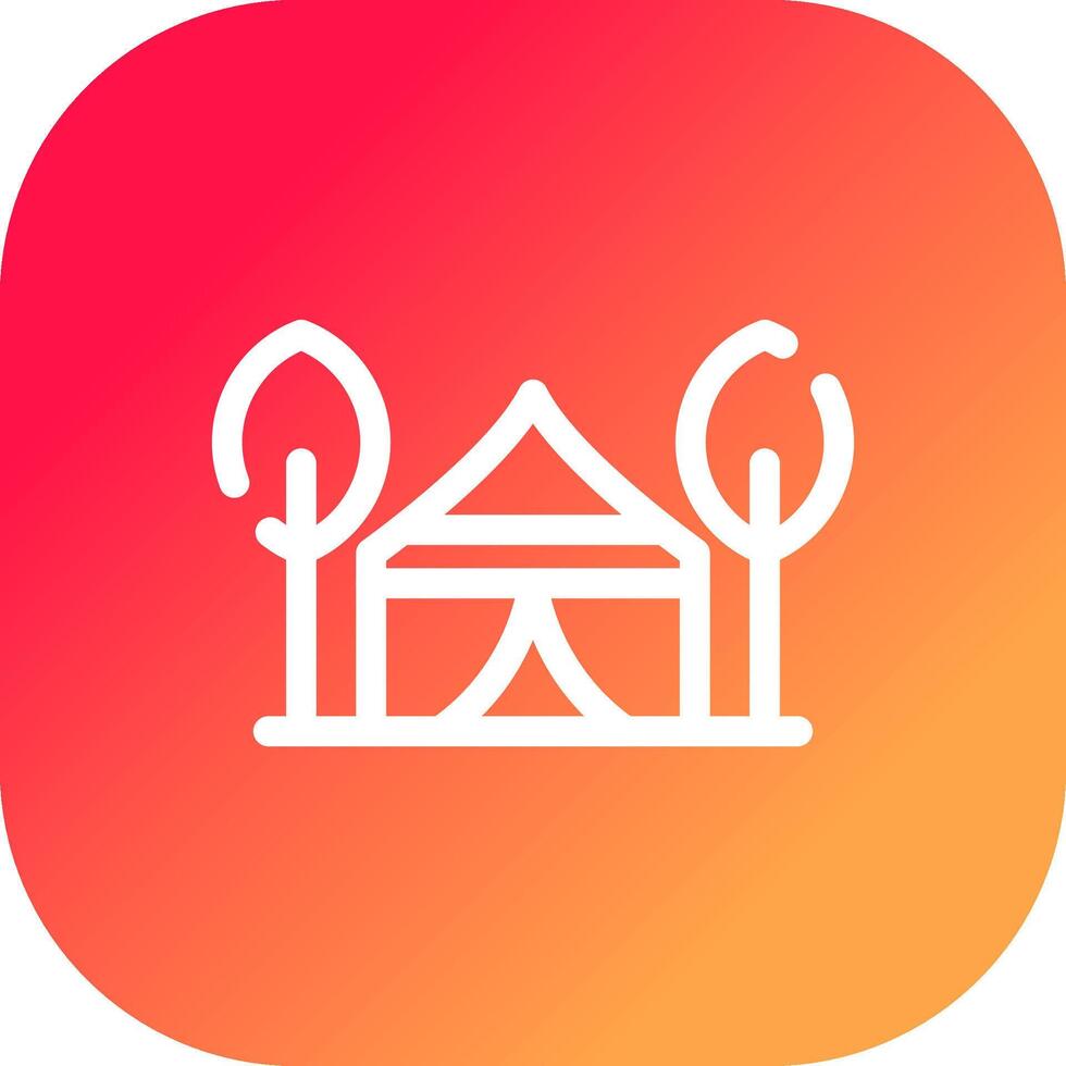 Tent Creative Icon Design vector