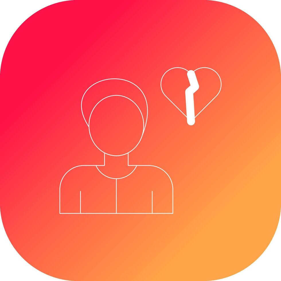 Alone Creative Icon Design vector