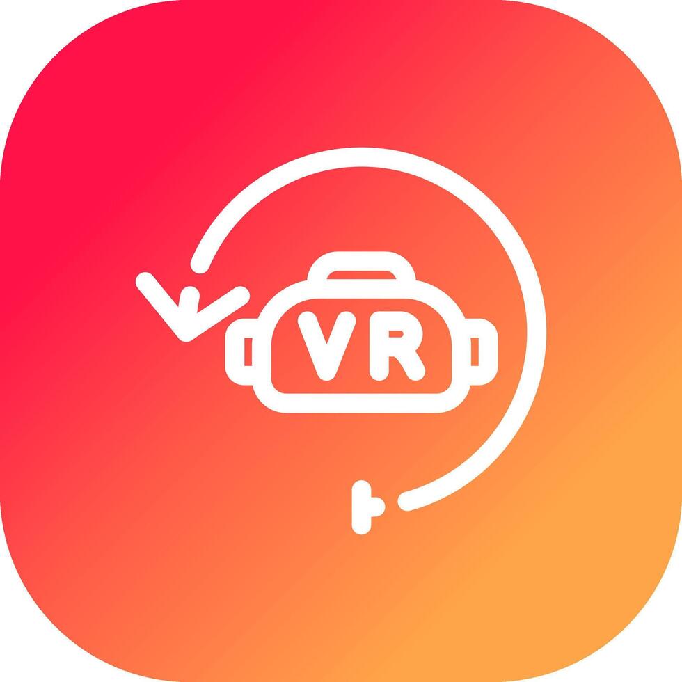 Virtual Reality Creative Icon Design vector